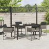 vidaXL Gar&eth;ur bor&eth;sett 5 pcs Gr&aacute;r p&oacute;l&yacute;rattan