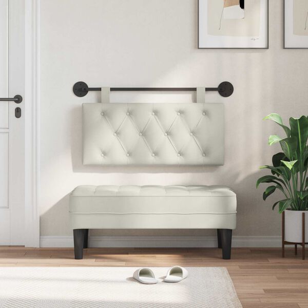 vidaXL Hengisk&aacute;li Vegghengt Rj&oacute;malitur 90 x 55 x 7 cm Flauel