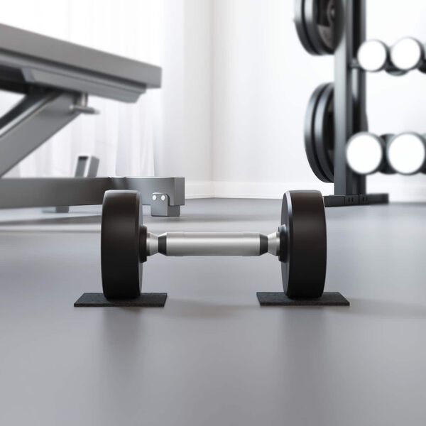 vidaXL G&uacute;mm&iacute;grj&oacute;t palla pad Svart 9 x 9 x 0,3 cm G&uacute;mm&iacute;