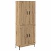 vidaXL H&aacute;bor&eth; Vegghengt Artisan Eik 69,5 x 34 x 180 cm Samsettur vi&eth;ur