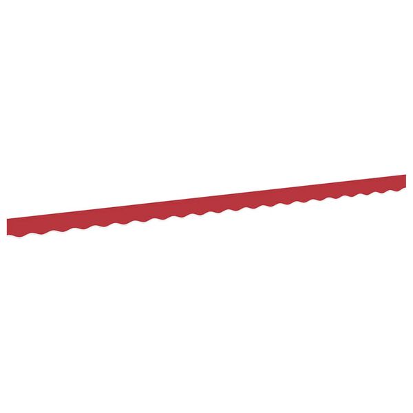 vidaXL Skuggahetta Rauður 580 x 20 cm Strigi