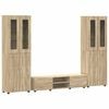 vidaXL Sj&oacute;nvarpssk&aacute;pasett FLORIN 3 pcs Sonoma Eik Samsettur vi&eth;ur