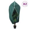 vidaXL Pl&ouml;ntuyfirbrei&eth;slur m/ Rennil&aacute;s 2 stk. Fl&iacute;s 70 g/m&sup2; 1,2x1,8 m