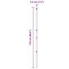 vidaXL Girðingarpóstar 13 pcs Grænn Ø32mm 170 cm Sinkhúðað stál