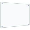 vidaXL Eldhúsveggplata Glær 70x50 cm Hert Gler