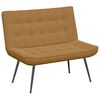 vidaXL Bekkur Br&uacute;nn 110x74x84cm Flauel