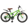 vidaXL Barnahj&oacute;l 24 Tommur 6-Speed fyrir 8-12 &aacute;ra Gr&aelig;nn
