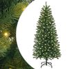 vidaXL Gervi j&oacute;latr&eacute; me&eth; 150 LED me&eth; standi Gr&aelig;nn 120 cm PE og PVC