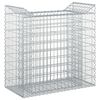 vidaXL Gabion h&aelig;kka&eth; r&uacute;m Silfurlitur