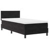 vidaXL LED Box Spring R&uacute;m me&eth; d&yacute;nu me&eth; led Svartur 100 x 200 cm Flauel
