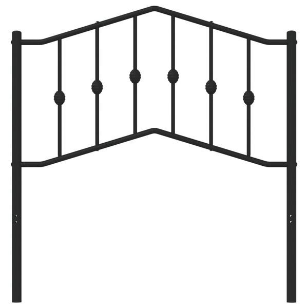 vidaXL Skiptanlegt R&uacute;mgafl &uacute;r M&aacute;lmi Svartur 90 cm