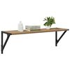 vidaXL Vegghyllur 2 pcs Artisan Eik 80 x 25 x 25,5 cm Samsettur vi&eth;ur