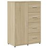 vidaXL Skenkur Sonoma Eik 60x31x84 cm Samsettur Vi&eth;ur