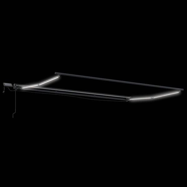 vidaXL Handvirk mark&iacute;sust&ouml;ng me&eth; LED Hv&iacute;t 4 x 2 m