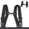 vidaXL Brjóstsvöðlur með Stígvélum og Belti í Svörtu Stærð 45