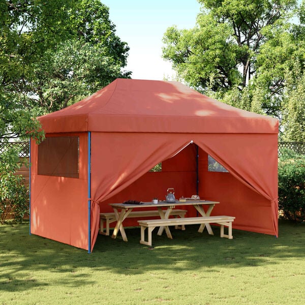 vidaXL Veislutjald terracotta 279 x 410 x 315 cm Oxford efni