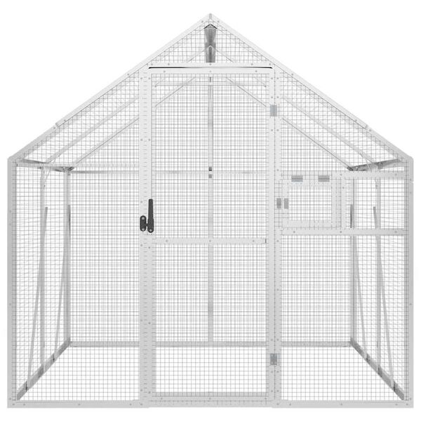 vidaXL Aviary Silfur 1,79x2x1,85 m &Aacute;l