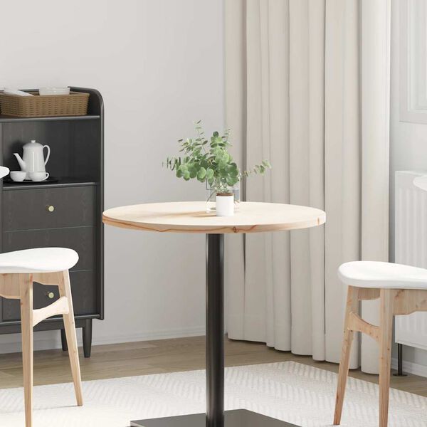 vidaXL Bor&eth;plata &Oslash;70x2,5 cm Gegnheil Fura