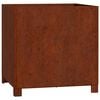 vidaXL Gr&oacute;&eth;ursetningu me&eth; f&oacute;tum Rusty 50x50x50 cm Corten St&aacute;l