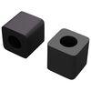 vidaXL Sk&aacute;pahaldari 2 pcs Svartur 15 x 15 x 15mm PP Kop&oacute;l&yacute;mer