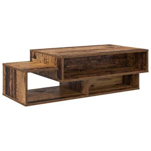 vidaXL S&oacute;fabor&eth; Gamalt timbur 105 x 50 x 32,5 cm Samsettur vi&eth;ur