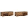 vidaXL Sj&oacute;nvarpssk&aacute;par 2stk. Gamall Vi&eth;ur 80x31x25,5cm Samsettur Vi&eth;ur