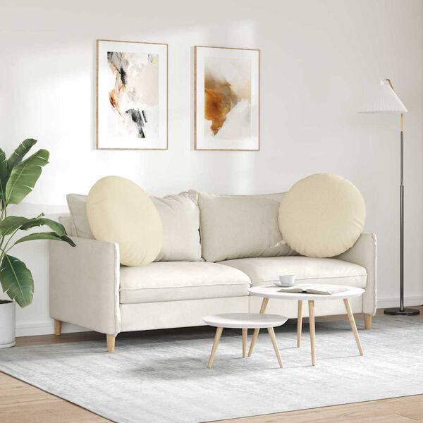 vidaXL Setjp&uacute;&eth;ar 2 pcs Rj&oacute;malitur &Oslash;60 x 21 cm d&uacute;kur