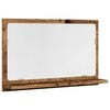 vidaXL Ba&eth;herbergisspeglask&aacute;pur Old Wood 60x11x37 cm Engineered Wood