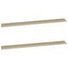 vidaXL Vegghillur 2 stk. Sonoma Eikarlitaðar 115x9x3 cm