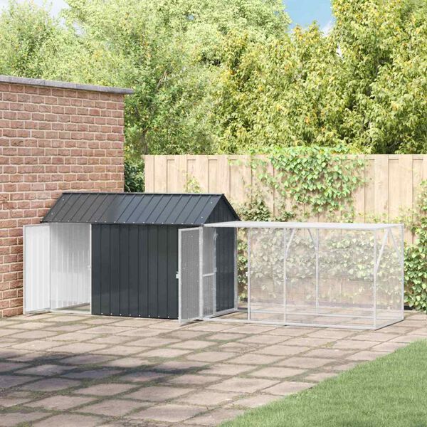 vidaXL Fuglafeiti Antras&iacute;t 416,5 x 103 x 142 cm Galvaniserad st&aacute;l