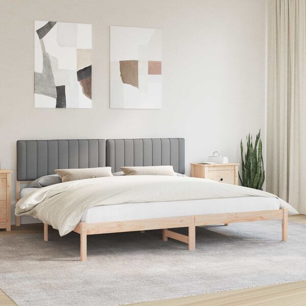 vidaXL R&uacute;mf&oacute;tur me&eth; kl&aelig;&eth;&eth;um h&ouml;f&eth;agafli Lj&oacute;sgr&aacute;r 200 x 200 cm