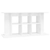 vidaXL Fiskab&uacute;rsstandur H&aacute;glanshv&iacute;tur 120x40x60 cm Samsettur Vi&eth;ur