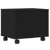 vidaXL Prentarastandur á Hjólum Svartur 41x32x34,5 cm
