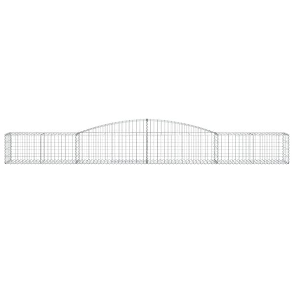 vidaXL Bogadregnir Grj&oacute;tkassar 15 stk. 400x50x40/60cm Sinkh&uacute;&eth;a&eth; J&aacute;rn