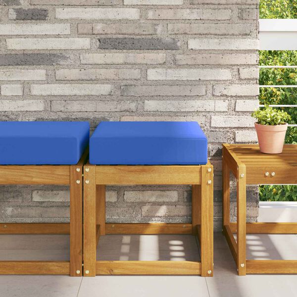 vidaXL Utandyra s&aelig;ti p&uacute;&eth;i T&uacute;rk&iacute;s 40 x 40 x 8 cm 100% p&oacute;l&yacute;ester