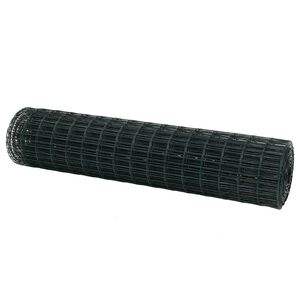 vidaXL Evrópsk girðing Grænn 1.4 x 10 m PVC-húðaður járn