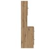 vidaXL Eldh&uacute;s hli&eth;arbor&eth; me&eth; sk&uacute;ffu Artisan Eik 32 x 50 x 180 cm