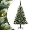 vidaXL Gervi hengi j&oacute;ltr&eacute; me&eth; flokka&eth; snj&oacute; green and white 180 cm