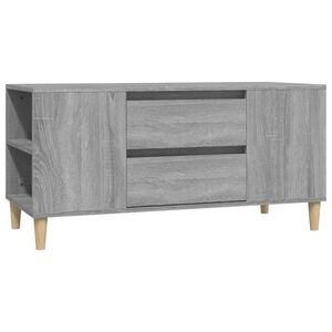 vidaXL Sj&oacute;nvarpssk&aacute;pur Gr&aacute;ir Sonoma Eik 102x44,5x50 cm Samsettur Vi&eth;ur