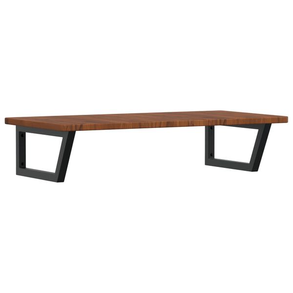 vidaXL Veggfest Handlaugarhilla St&aacute;l og Gegnheil Eik