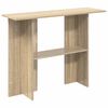 vidaXL Veggbor&eth; Sonoma eikarlitur 100 x 30 x 75 cm Samsettur vi&eth;ur
