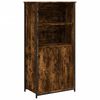 vidaXL H&aacute;r Sk&aacute;pur Reykt&oacute;na Eikarlitur 62x36x121,5 cm Samsettur Vi&eth;ur