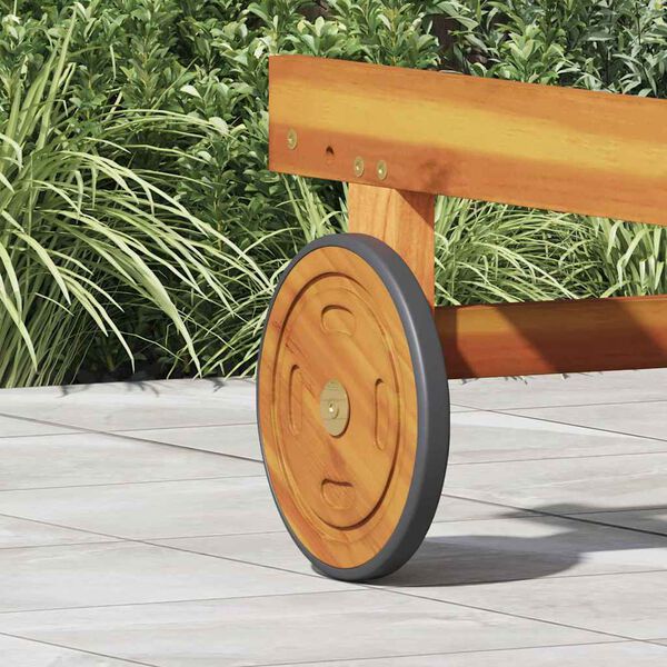 vidaXL R&uacute;mshj&oacute;l 2 pcs Br&uacute;nn 20.5 x 20.5 x 2 cm Hrein akas&iacute;utr&eacute;