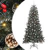 vidaXL Gervi j&oacute;latr&eacute; me&eth; 300 LED Gr&aelig;nn 240 cm PVC, plast og st&aacute;l
