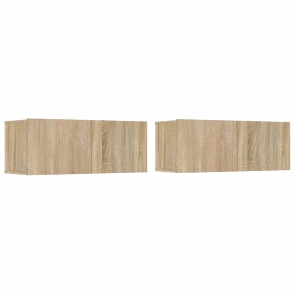 vidaXL 4 hluta Sj&oacute;nvarpssk&aacute;pasett Sonoma Eikarlitur Samsettur Vi&eth;ur