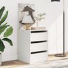 vidaXL Hornkommóða Hvítt 40x41x58 cm Hannaður viður