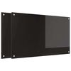 vidaXL Eldh&uacute;sbak 2 pcs Svartur 100 x 60 cm hertu&eth; gler