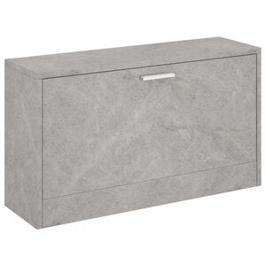 vidaXL Sk&oacute;bekkur Steypugr&aacute;r 80x24x45 cm Samsettur Vi&eth;ur