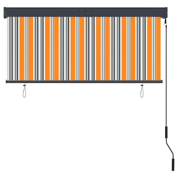 vidaXL &Uacute;tir&uacute;llugard&iacute;na 140x250 cm Gul og Bl&aacute;