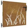 vidaXL Gar&eth;hli&eth; 85x100 cm &uacute;r corten st&aacute;li, grash&ouml;nnun